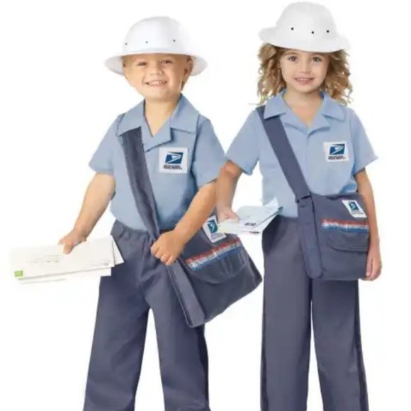 US Mail Carrier Toddler Costume Size L (4-6)
